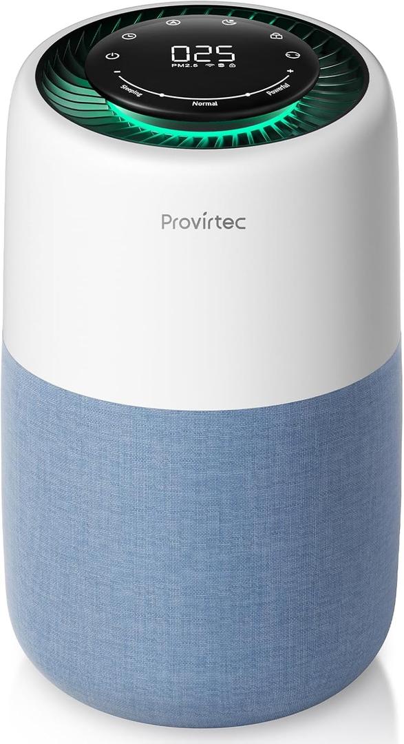 Air Purifier with PM2.5 Real-Time Display & Air Quality Monitor, All-in-One Auto Mode & APP Control, Covers Up to 916 Sq Ft, H13 HEPA Filter for Allergies, Pet Hair, Smoke, Odor, Pollen