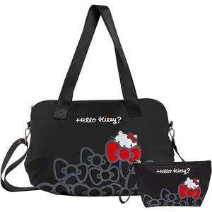 AmBealla Travel Tote Bags with Zipper Cosmetic Bag - Weekender Bag Lightweight for Women, Carry on Duffel Bag with Trolley Sleeve, Suitable for Gym, Work Beauty Storage