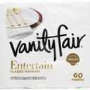 Vanity Fair Napkins Entertain Classic 3-ply, 60 Count, Pack of 2, White