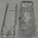 Shower Caddy Hanging Bathroom Organizer: Over Head Adjustable Rack for Tall Showerhead - Extra Large Storage Shelf for Big Shampoo Bottles with Soap Holder (Silver)