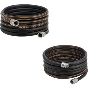 Giraffe Tools Garden Hose 30ft x 5/8", Custom Length, Heavy Duty, No Kink, Flexible with Leader Hose 12ft x 5/8", Custom Length, Heavy Duty, No Kink, Flexible