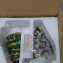 2 Pack Ceramic Christmas Tree Night Light,Vintage Decorative Xmas Tree Nightlight with Multicolor Bulbs, Christmas Gift for Bedroom Bathroom Decor (White)