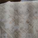 Soalmost 9x12 Washable Area Rugs for Living Room, Vintage Floral Non-Slip Low Pile Natural Rug Soft Throw Large Carpet for Dining Room Bedroom Farmhouse Home Office (Beige, 9'x12')