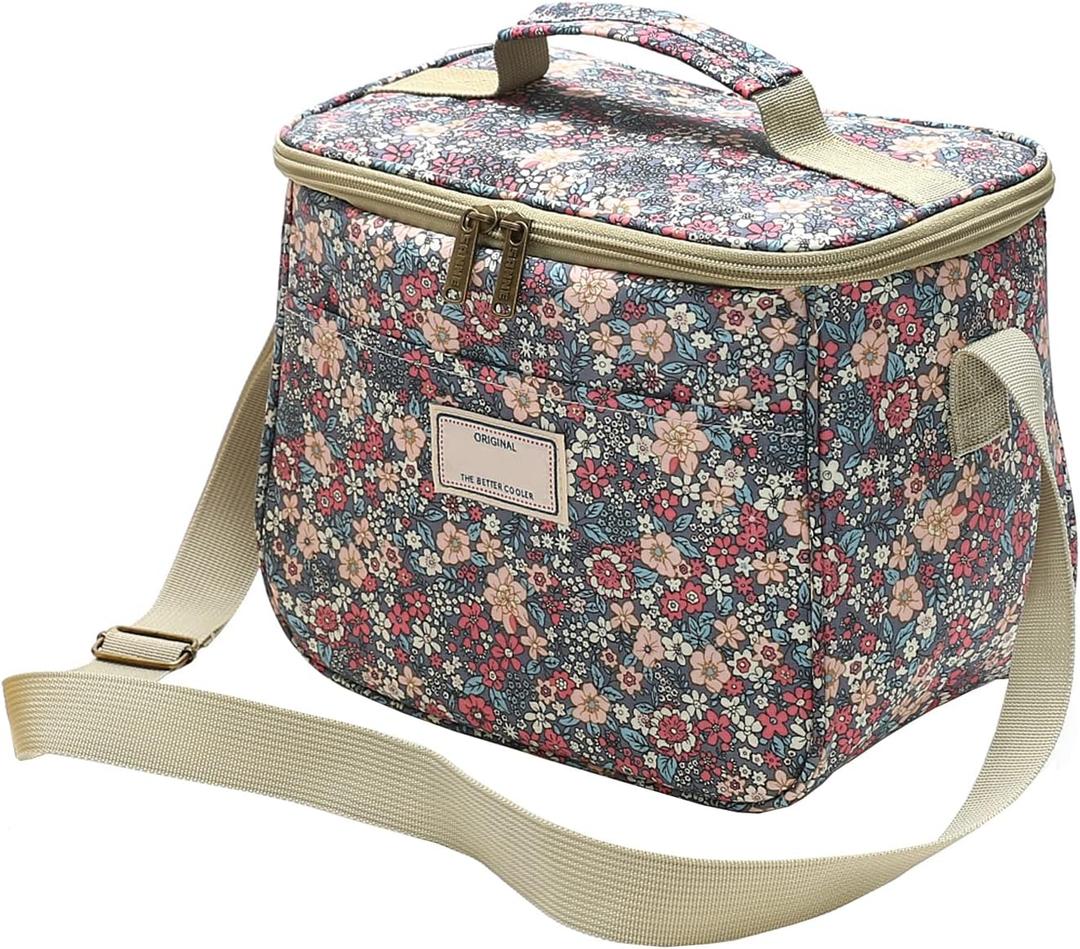 Nanxson Reusable Lunch Tote Bags Insulated Leakproof Lunch Box Cooler Cooling for Adult Men Women for Work/Travel/Picnic/Office (7.5L,B-Blue)