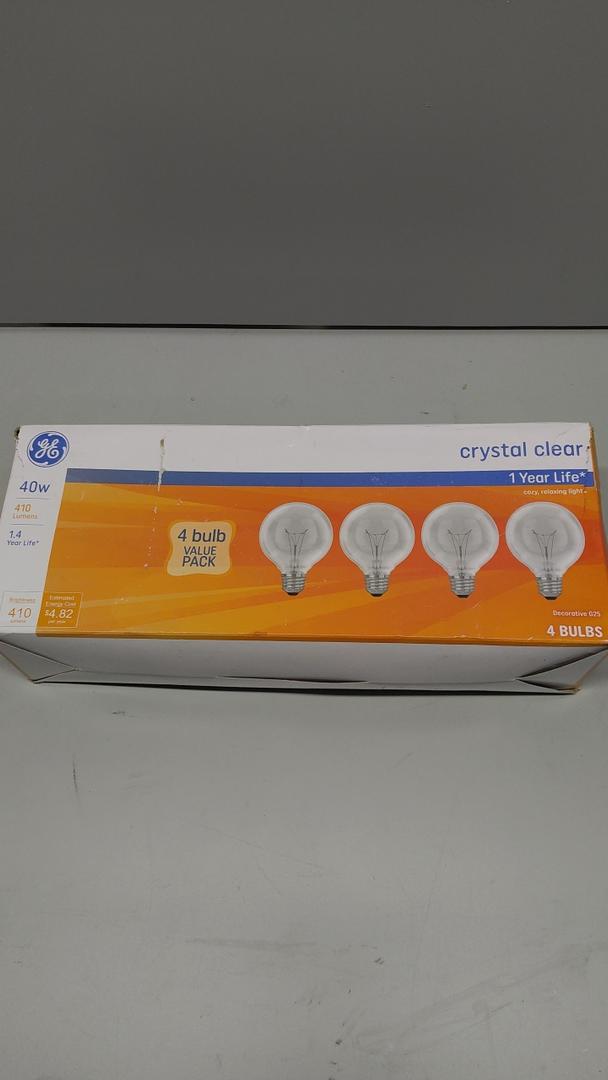 4 Pack Crystal Clear Light Bulb