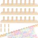 Ziimaikery 48 Inch Wooden Chunky Blanket Knitting Loom, Chunky Knitting Loom for Blanket Making Adjustable DIY Frame for Bulky Yarn Projects, Reusable Crafting Tool for Beginners (48inch)