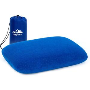 tuphen Camping Pillow Memory Foam Travel Pillow for Sleeping Backpacking Pillows Airplane Travel Hammock Beach Breathable Lightweight