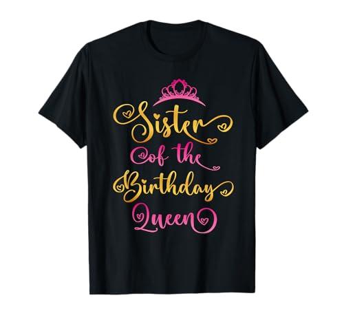 Sister of The Birthday Queen Bday Party T-Shirt M