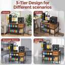 3D Printer Stand with Filament Storage Heavy Duty Metal 3D Printer Table with Drawer and Power Hub for Workshop, Studio, and Office