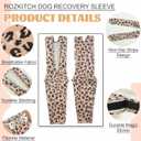 ROZKITCH Dog Surgery Sleeve Front Leg Right Left, Pet Prevent Licking Wound Elbow Knee Protector, Dog Recovery Suit Cone Collar Alternative for Sprain ACL CCL Arthritis Joint Care Brown, M