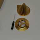 LHS Pour Over Coffee Dripper Reusable Coffee Filter Paperless Coffee Filter Stainless Steel Pour Over Coffee Maker Cone Coffee Dripper for 1-2 Cup,Gold