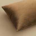 MIULEE Velvet Throw Pillow Covers 24x24 Inch, Pack of 2 - Chocolate,Super Soft Decorative Square Euro Cushion Cases Modern Luxury Home Decor for Bed,Bedroom, Sofa, Couch