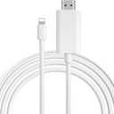 [MFi Certified] 13.2ft Long Version Lightning to HDMI Cable Adapter, 1080P Lightning to Digital AV Adapter Sync Screen Connector Compatible for iPhone 14 13 12 11 to HD TV Projector Monitor