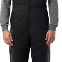 Wrangler Men's Insulated Duck Bibs (Large, Black)