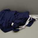 Wrap Around Dust Ruffle Bed Skirt - Navy Blue - for Queen Size Beds with 18 Inch Drop - Elastic Strap - Adjustable Pleated Bedskirt with Brushed Fabric and Wrinkle Free - for Women, Men, Kids & Teens