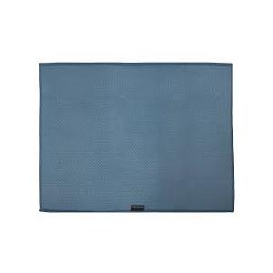 Frigidaire Grant Polyester Dish Drying Mat,Kitchen Counter, Machine Washable,Polyurethane Interior, 18in W x 24in L-Denim