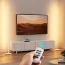 EDISHINE Modern Minimalist LED Floor Lamp, Set of 2, 57.5" Height, 7 Color Temperature 3000-6000K, Dimmable Corner Floor Lamp for Bedroom, Living Room, Office, White
