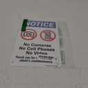 SmartSign - S-8658-AL-10 "Notice - No Cameras, Cell Phones, Video" Sign | 7" x 10" Aluminum Black/Blue/Red on White