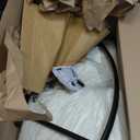 VECELO High Back Nursery Rocking Chair with Foot Rest, Teddy Upholstered Reclining Glider Rocker, Comfy Armchair Padded Seat Removable Side Pockets for Living Room, Bedroom, Balcony, White