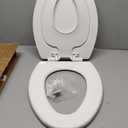 Mayfair NextStep2 Toilet Seat with Toddler Potty Training Seat Built-In, Slow Close, Easy Clean, Magnetic Removable Kids Seat, ELONGATED, White