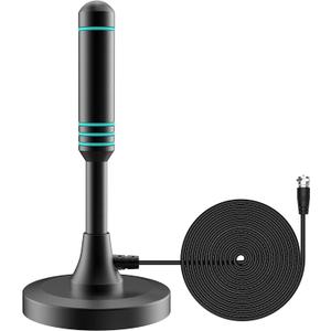 VUELVE TV Antenna-Indoor Outdoor Digital HDTV Antenna with Magnetic Base, 50+ Miles Range,10ft Coax Cable Amplifier Signal Booster, Support 4K 1080P for All TVs