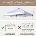 SCOCANOPY Replacement Top with Air Vent for 10x10 Canopy Frame, Canopy Cover ONLY, (Grass Green)