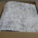 9x12 Area Rug Living Room Rugs - Washable Neutral Modern Abstract Soft Thin Large Rug Indoor Floor No Slip Rug Carpet for Bedroom Under Dining Table Home Office Decor - Brown Grey