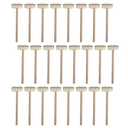24 Pieces Mini Wooden Hammers Natural Wood Mallets Gavel Toy for Kids