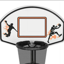 Zoomster 10 Ft Trampoline With Basketball Hoop And Ladder, Missing Parts