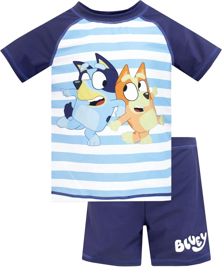 Bluey Boys Swimming Costume I Kids Swimsuit 2 Piece I Swim Set for Beach Pool Swim (8)