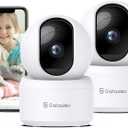 GALAYOU Indoor Security Camera 2K, 360 Degree 2.4G WiFi Home Security for Baby/Pet/Elder/Nanny with Night Vision, 24/7 SD Card Storage, Works with Alexa and Google Assistant G2-2Pack (2 Count (Pack of 1))