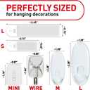 Command Clear Variety Pack, Including 8 Pairs of Picture Hangers, 4 Clear Wire Hooks and 11 Wall Hook for Hanging Home Decor, Damage-Free Hanging Up to 19 Items with Command Strips