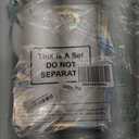 Aliceset 12 Pcs Clear Plastic Gift Bag with Die Cut Handles Reusable PP Favor Bag with Ribbon for Wedding Bridal Birthday Baby Shower Party Small Business, 7x10x3.15 Inch(Iridescent) (Dazzling)