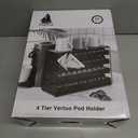 FlagShip for Nespresso Pod Holder Drawer Large Mullti Tier Coffee Pod Holder Vertuo (4 Tier (80Pods Capacity))