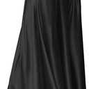 MAKABO Maxi Satin Skirts for Womens High Waisted Flowy Long A line Skirt Trendy for Office Holiday Party XL
