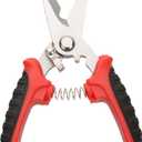 Straight Cut Shears Heavy Garden Scissors Electrician Scissors Duty Metal Sheet Cutter 180mm Gardening Scissors with Non Slip Handle for Cutting Hard Meterial