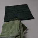 MIULEE Boho Farmhouse Sage Green Throw Pillow Covers 18x18 Inch Set of 4 Mordern Nordic Cushion Covers Soft Corduroy Christmas Home Decor for Couch Bed Sofa Living Room Forest Green