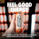 GHOST Energy Drink - 12-Pack, Peaches, 16oz - Energy & Focus & No Artificial Colors - 200mg of Natural Caffeine, L-Carnitine & Taurine - Gluten-Free & Vegan (EXP 08/31/27)
