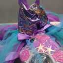 Tutu Dreams Summer 4 Colors Mermaid Dress for Girls with Headband Birthday Party Gifts Dress Up Clothes