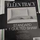 Sophia & William Cotton Comforter Cover Set King Size, Waffle Weave White Duvet Cover Set 3 Piece, White + Green