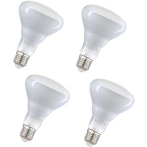 BR30 65W Flood Incandescent Light Bulbs, 2700K Soft White, E26 Base, 110V-130V, 65 Watt Reflector Indoor Flood Light Bulb,620 Lumens (4-Pack)