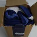 Waterproof Blanket for Bed Couch Sofa, Soft Liquid Pee Proof Pet Blanket for Dog Puppy Cat, Reversible Sherpa Fleece Furniture Protector (Navy Blue, 60x80 inches)