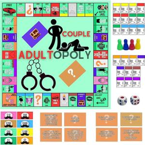 Couple Board Game, Couple Conversation Cards, Board Game Props for Date Night