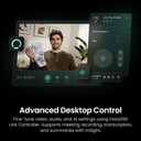 Insta360 Link 2 Pro  4K PTZ Webcam for PC/Mac, 1/1.3 Sensor, Low-Light, AI Tracking, HDR, Directional Noise-Canceling Mics, Supports Stream Deck, Zoom, Teams, Twitch for Streaming or Meetings (Graphite Black)