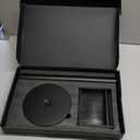 YUMORE Heavy Duty Toilet Paper Holder Stand, Extra-Weighted Base No Tipping, Stainless Steel Toilet Paper Stand, Free Standing Floor Tissue Roll Holder for Bathroom, Matte Black 200UP