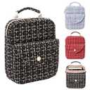 Tweed Book Sleeve with Zipper - Elegant Zipper Book Pouch - Book Sleeve for Book Lovers - Book Protector Bag - Book Bag for Women - Book Carrying Case for Book Accessories, Study Suppliers