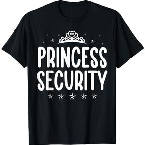 Princess Security Halloween Costume Dad Men Family Matching T-Shirt