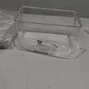 12 Pack Middle Stackable Storage Boxes for Storage and Organization, Clear Storage Bins with Lids, Plastic Storage Containers with Lids, Plastic Bins with Handles for Office, Bedroom, Study Room