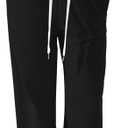 Sweatpants Women Lightweight Straight Leg Workout Pants for Women High Waisted Comfy Lounge Pants (Small, Black)
