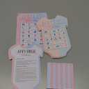 BLUE PANDA Gender Reveal Bingo Game Set, Party Supplies (38 Pieces)